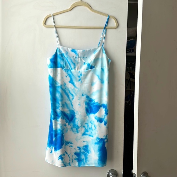Jupe Longue Maxi Fille Justice Taille 8 - Short Intégré, Tie-dye Bleu, Neuve Avec étiquettes